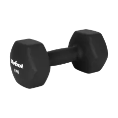 Hantelki żeliwne neoprenowe HEX 2x9kg, REBEL ACTIVE