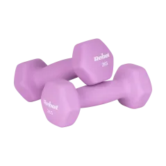 Hantelki żeliwne neoprenowe HEX zestaw 30kg (2x1kg+2x2kg+2x3kg+2x4kg+2x5kg), REBEL ACTIVE