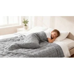 Kołdra obciążeniowa, koc sensoryczny dla dzieci i dorosłych, 150x200 cm, 8 kg