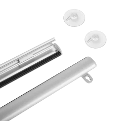 Listwa aluminiowa do zawieszania plakatu KLIP 2x70cm + przyssawka 45mm x2szt z haczykiem