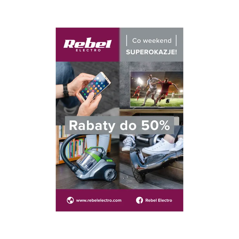 Plakat Rebel Electro - Rabaty do 50%
