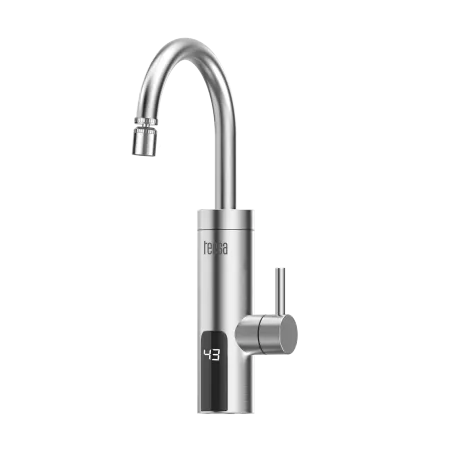 Przepływowy podgrzewacz wody - bateria kuchenna metalowa