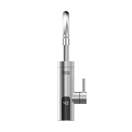 Przepływowy podgrzewacz wody - bateria kuchenna metalowa