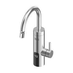 Przepływowy podgrzewacz wody - bateria kuchenna metalowa