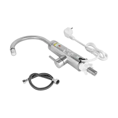 Przepływowy podgrzewacz wody - bateria kuchenna metalowa