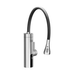 Przepływowy podgrzewacz wody - bateria metalowa kuchenna z elastyczną wylewką