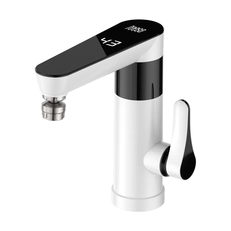 Przepływowy podgrzewacz wody - bateria stojąca metalowa