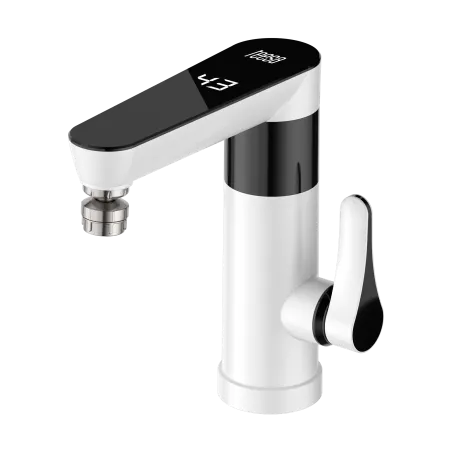 Przepływowy podgrzewacz wody - bateria stojąca metalowa