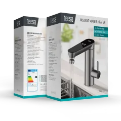 Przepływowy podgrzewacz wody - bateria stojąca metalowa