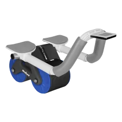 Przyrząd do ćwiczenia mięśni brzucha z timerem, AB roller Wheel AB-3 , kolor czarno-niebieski , REBEL ACTIVE