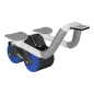 Przyrząd do ćwiczenia mięśni brzucha z timerem, AB roller Wheel AB-3 , kolor czarno-niebieski , REBEL ACTIVE