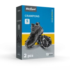 Raczki z kolcami na buty turystyczne, rozmiar S ( 32 - 36 ) , REBEL ACTIVE