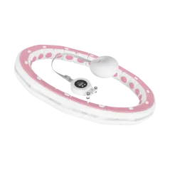 Smart Hula Hop odchudzające koło z licznikiem, wypustkami i obciążeniem 50cm, różowe, REBEL ACTIVE