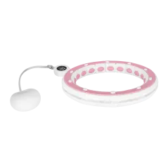 Smart Hula Hop odchudzające koło z licznikiem, wypustkami i obciążeniem 50cm, różowe, REBEL ACTIVE