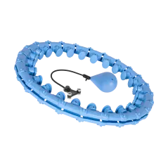 Smart Hula Hop odchudzające koło z wypustkami i obciążeniem 50cm, niebieskie, REBEL ACTIVE