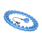 Smart Hula Hop odchudzające koło z wypustkami i obciążeniem 50cm, niebieskie, REBEL ACTIVE Smart Hula Hop odchudzające koło z wypustkami i obciążeniem 50cm, niebieskie, REBEL ACTIVE