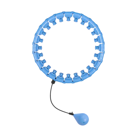 Smart Hula Hop odchudzające koło z wypustkami i obciążeniem 50cm, niebieskie, REBEL ACTIVE