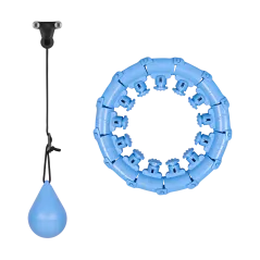 Smart Hula Hop odchudzające koło z wypustkami i obciążeniem 50cm, niebieskie, REBEL ACTIVE