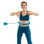 Smart Hula Hop odchudzające koło z wypustkami i obciążeniem 50cm, niebieskie, REBEL ACTIVE Smart Hula Hop odchudzające koło z wypustkami i obciążeniem 50cm, niebieskie, REBEL ACTIVE