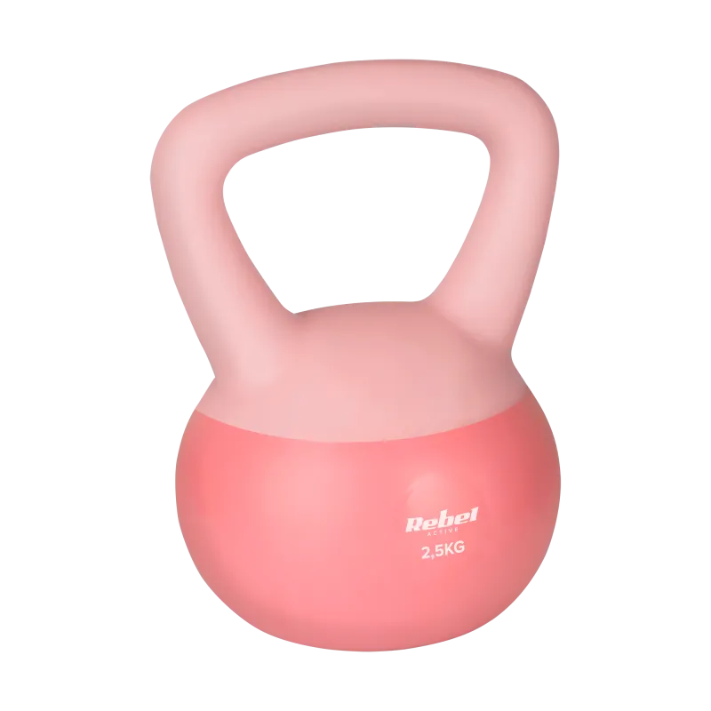 Soft Kettlebell miękki winylowy 2.5kg REBEL ACTIVE Soft Kettlebell miękki winylowy 2.5kg REBEL ACTIVE