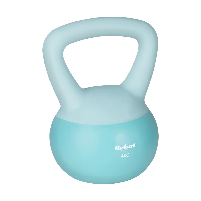 Soft Kettlebell miękki winylowy 4kg REBEL ACTIVE Soft Kettlebell miękki winylowy 4kg REBEL ACTIVE