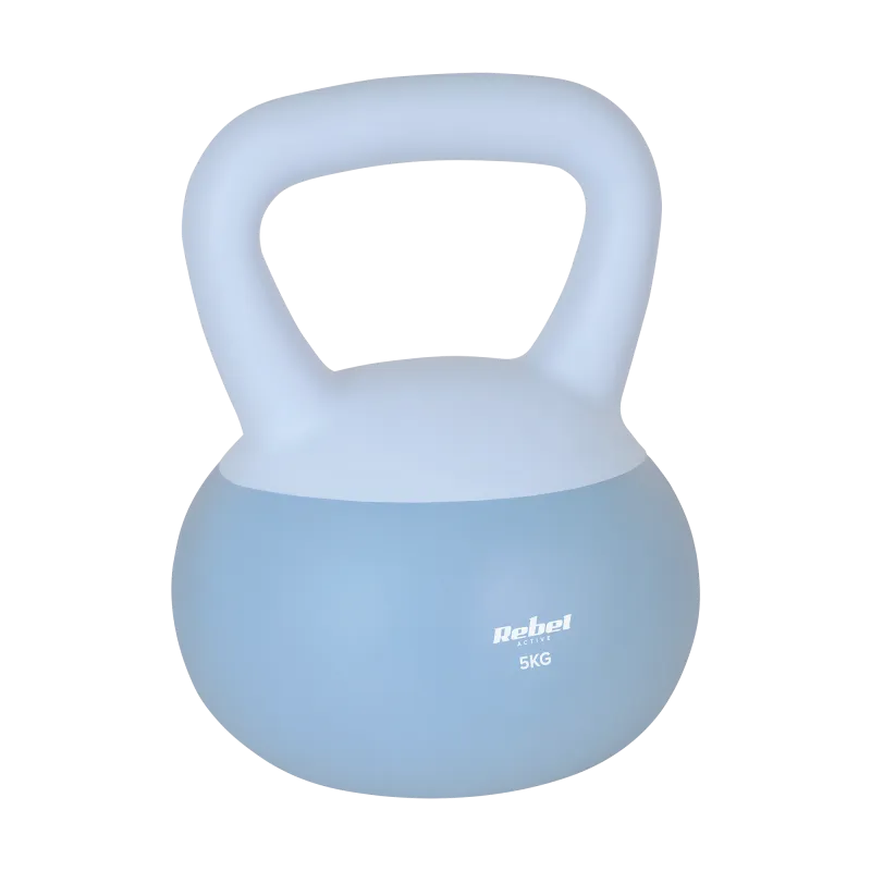 Soft Kettlebell miękki winylowy 5kg REBEL ACTIVE Soft Kettlebell miękki winylowy 5kg REBEL ACTIVE