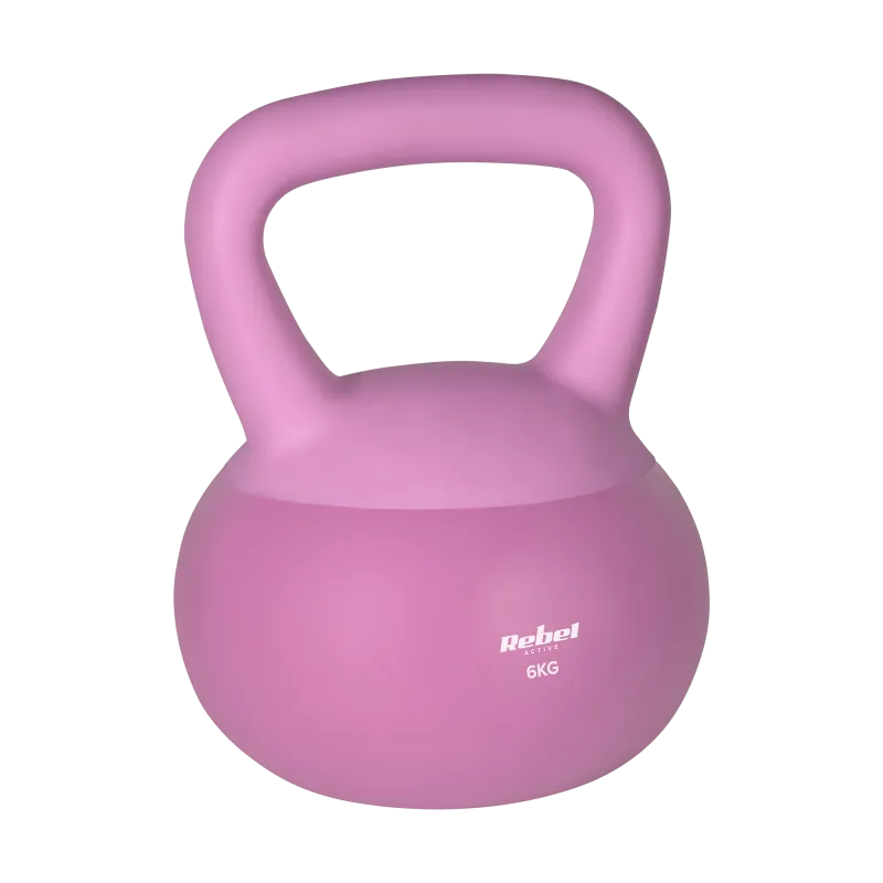 Soft Kettlebell miękki winylowy 6kg REBEL ACTIVE Soft Kettlebell miękki winylowy 6kg REBEL ACTIVE