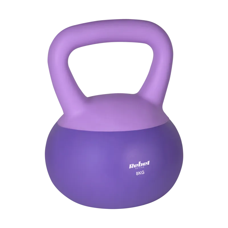Soft Kettlebell miękki winylowy 8kg REBEL ACTIVE Soft Kettlebell miękki winylowy 8kg REBEL ACTIVE
