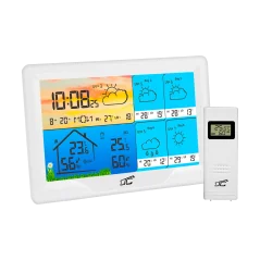 Stacja pogodowa SMART z kolorowym wyś.biała TYUA LXSTP08BS