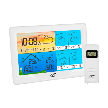 Stacja pogodowa SMART z kolorowym wyś.biała TYUA LXSTP08BS