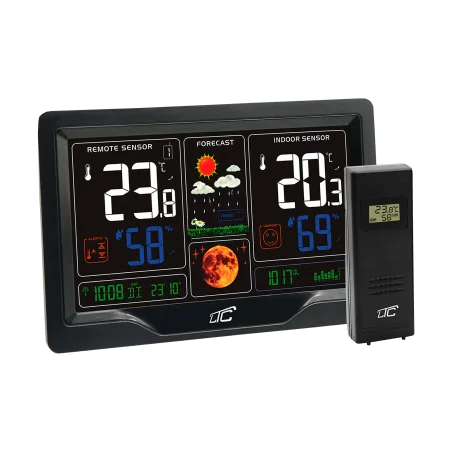 Stacja pogodowa z kolorowym wyś.czarna LXSTP09C