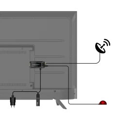 Tuner DVB-T2 HEVC H.265 mini na HDMI