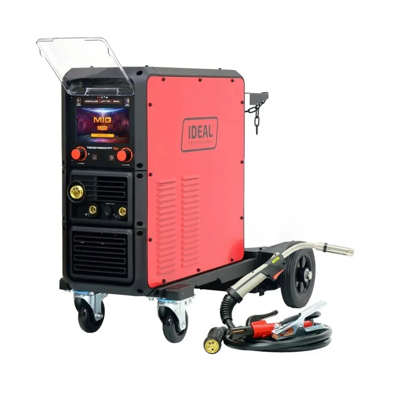Spawarka Ideal TECNO MIG 337 PULSE SYNERGIC LCD + wózek 400V