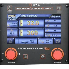Spawarka Ideal TECNO MIG 337 PULSE SYNERGIC LCD wózek 400V