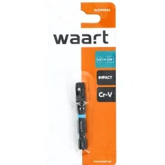 Adapter udarowy 1/4" hex na 1/4" kwadrat