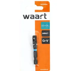 Adapter udarowy 1/4" hex na 1/4" kwadrat