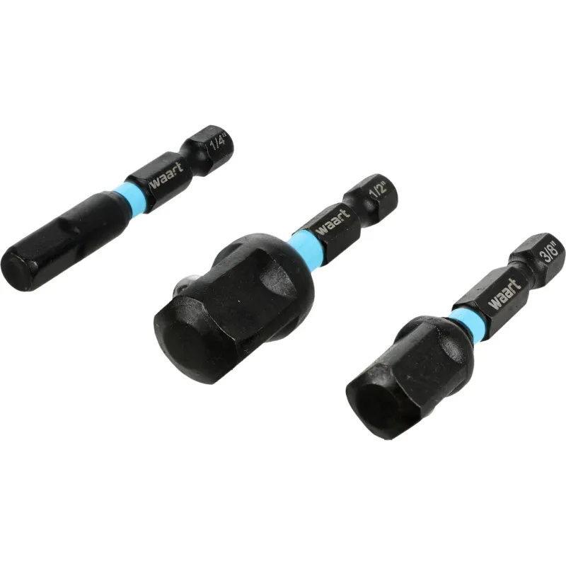 Zestaw adapterów udarowych 1/4",3/8",1/2"