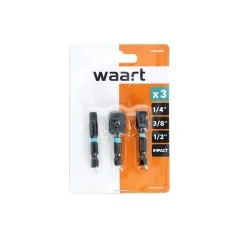 Zestaw adapterów udarowych 1/4",3/8",1/2"