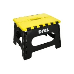 Stołek składany 150 kg, plastikowy, Drel, polski, B2B