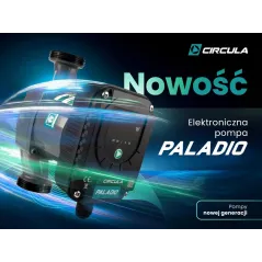 CI-PALADIO Pompa elektroniczna obiegowa 32/120 180mm z wtyczką i przewodem
