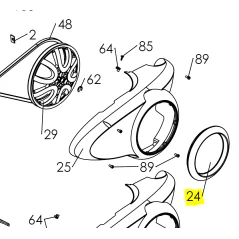 Dysk osłony paska czerwony Pubert Vario CZĘŚĆ ORYGINALNA