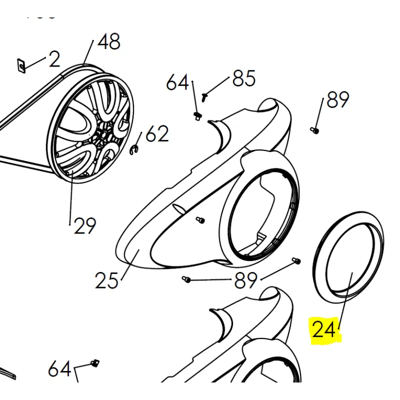 Dysk osłony paska czerwony Pubert Vario CZĘŚĆ ORYGINALNA