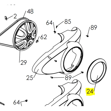 Dysk osłony paska czerwony Pubert Vario CZĘŚĆ ORYGINALNA