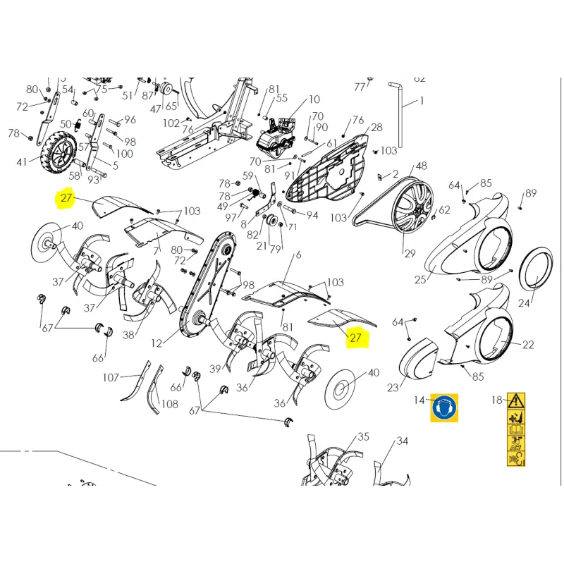 Osłona noży Pubert Vario kpl. CZĘŚĆ ORYGINALNA
