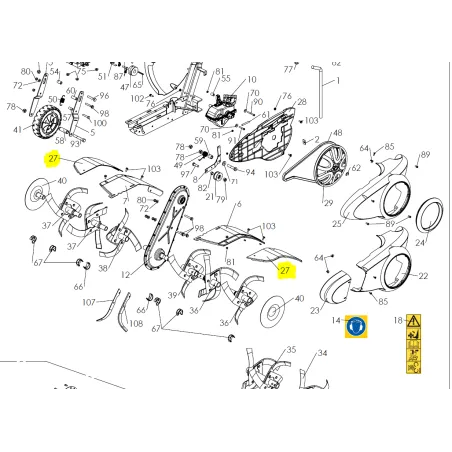 Osłona noży Pubert Vario kpl. CZĘŚĆ ORYGINALNA