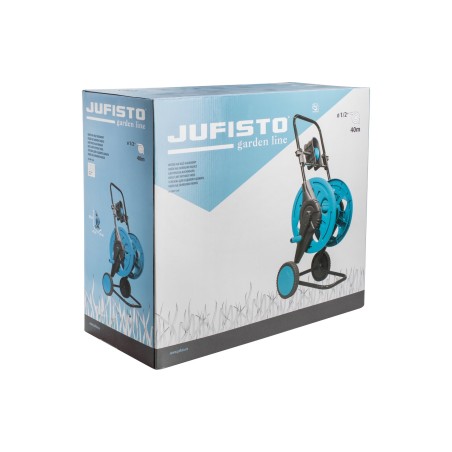 Wózek na wąż ogrodowy 40 m (1/2'), system zapobiegający skręcaniu