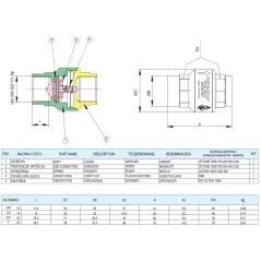 Zawór zwrotny 3/8" EUROBLOCK