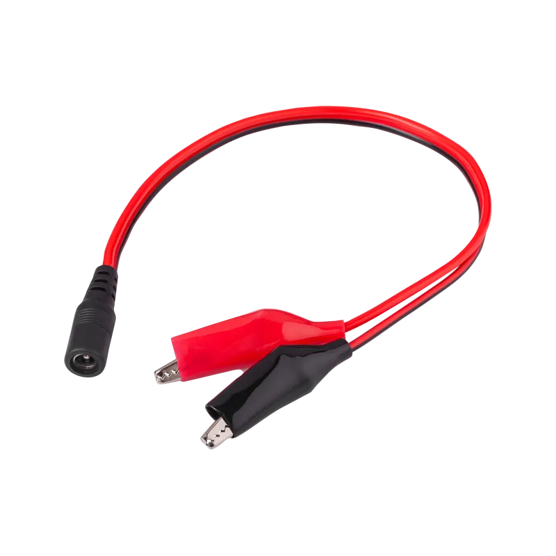 Kabel 1 x Gn.DC 2,1/5,5-krokodylki 25cm Kabel 1 x Gn.DC 2,1/5,5-krokodylki 25cm