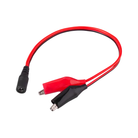 Kabel 1 x Gn.DC 2,1/5,5-krokodylki 25cm