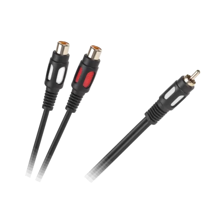 Kabel 1RCA-2 gniazda RCA 25cm